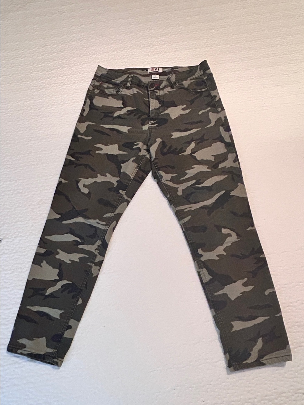 EV1 - Camo Skinny Pants - Green Camouflage